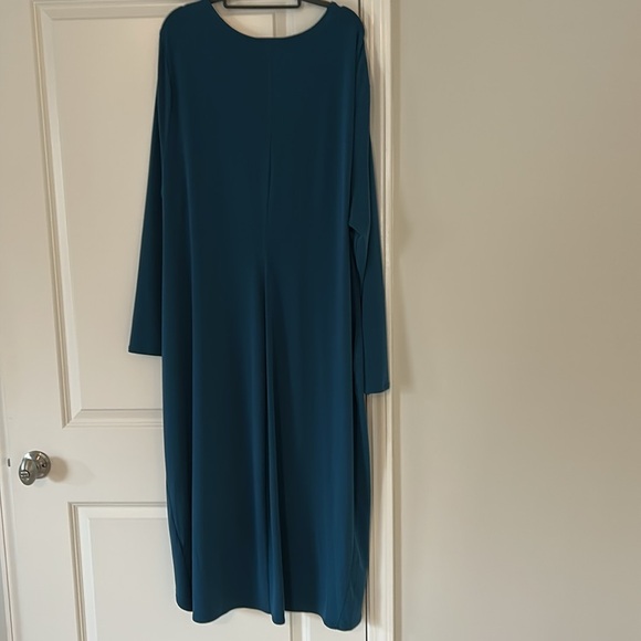 Velvety-Cool Jersey Cinched Dress - Midnight Rain - XL_26-28 - Picture 9 of 9